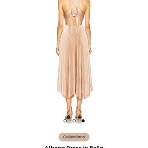 Elegant Pleated Dress in Cream